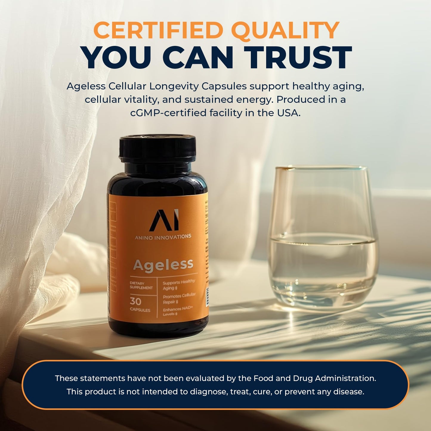 Amino Innovations Ageless Cellular Vitality Capsules, 30 Capsules