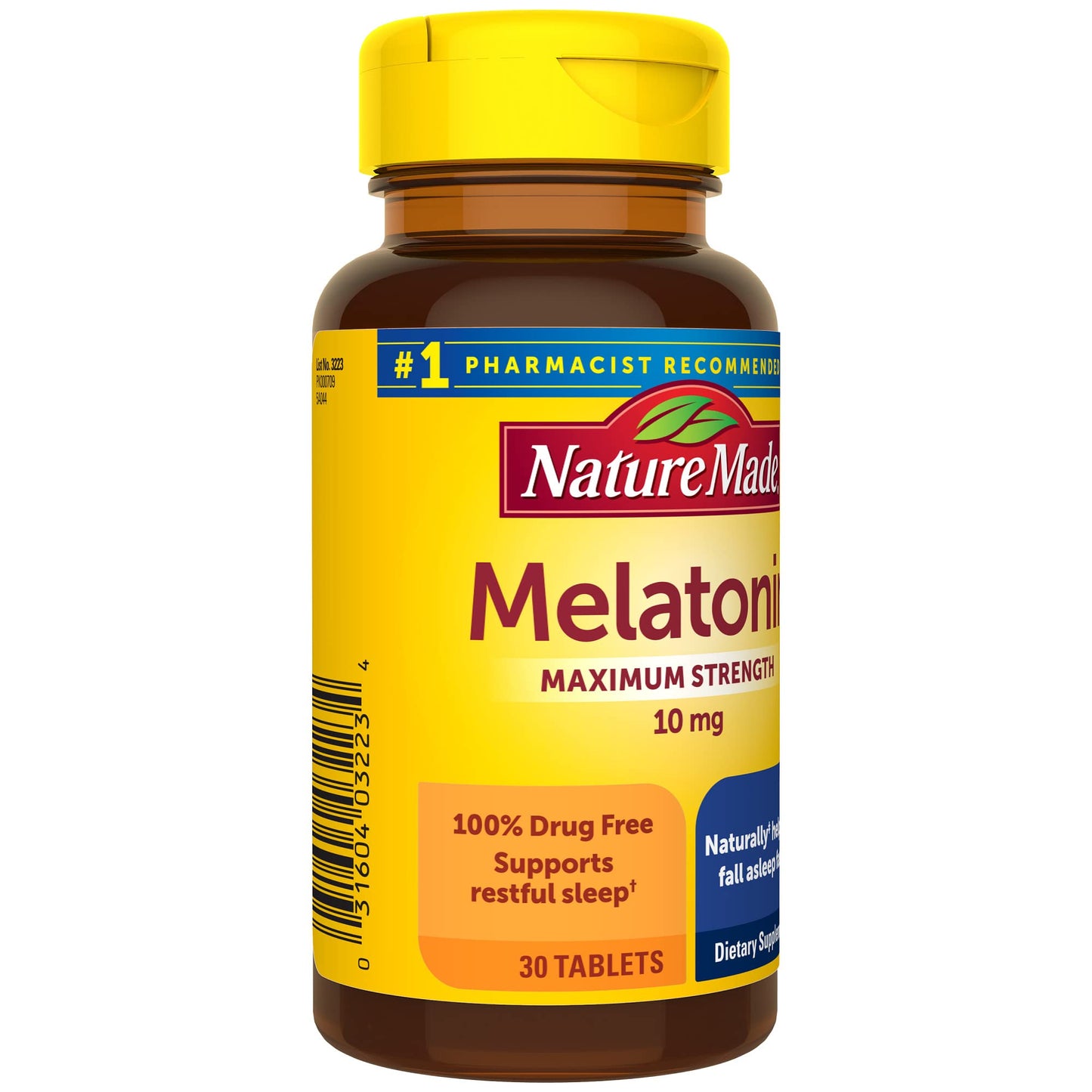 Nature Made Melatonin 10 mg Extra Strength Tablets, 30 Tablets