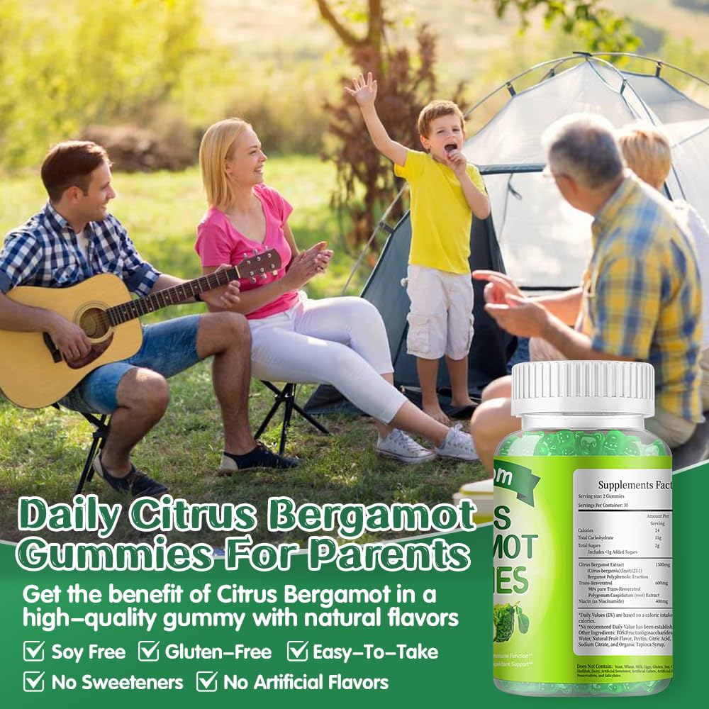 IIEltruiom Citrus Bergamot 1500mg Gummies, 60 Count