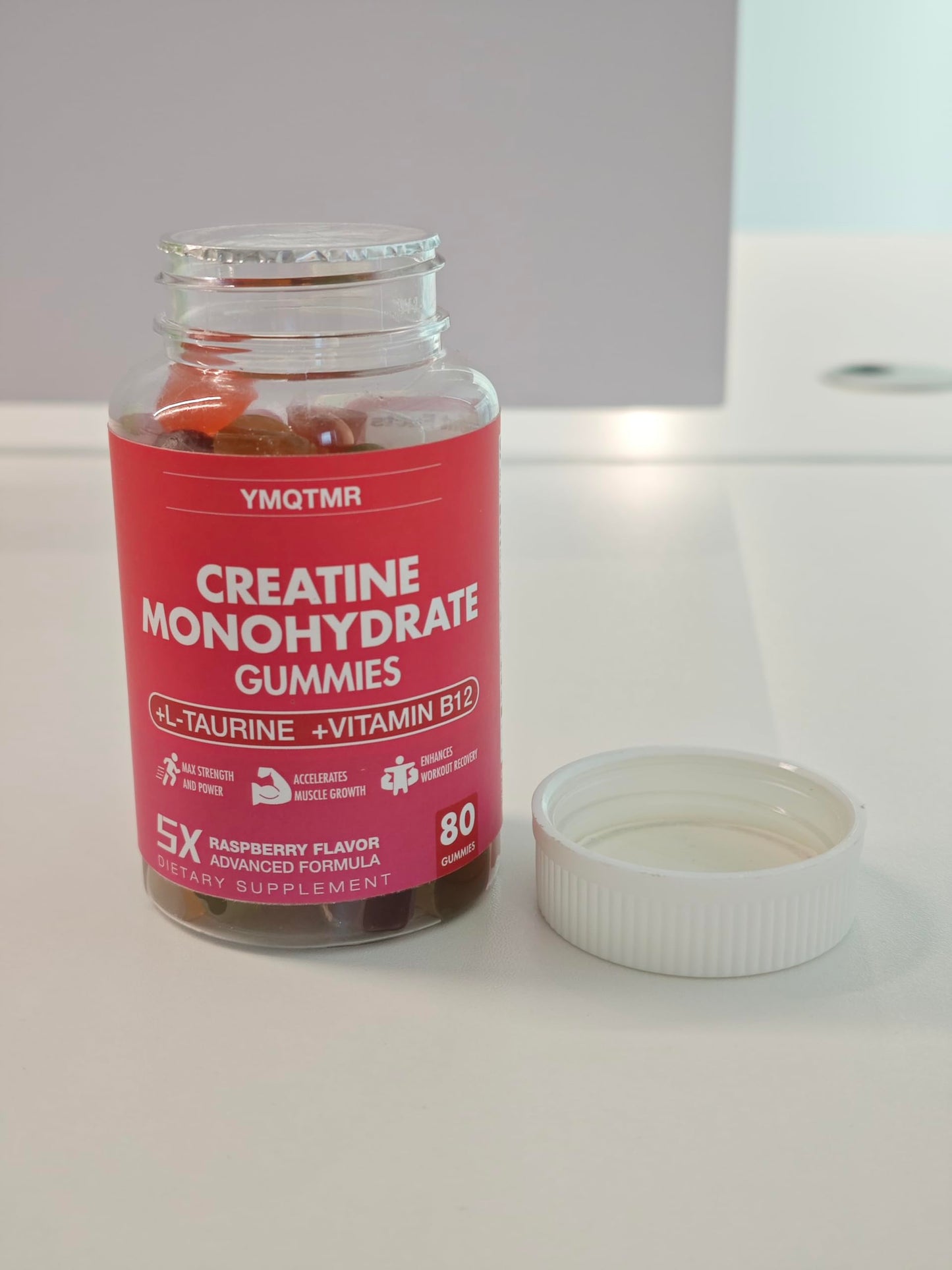 YMQTMR Creatine Monohydrate Gummies 80 Count