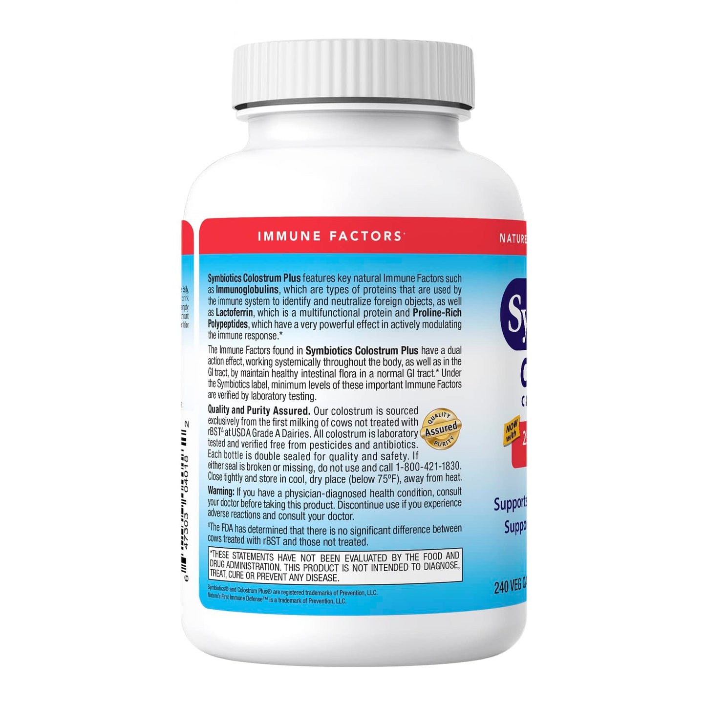 Symbiotics Colostrum Vegetable Capsules 240