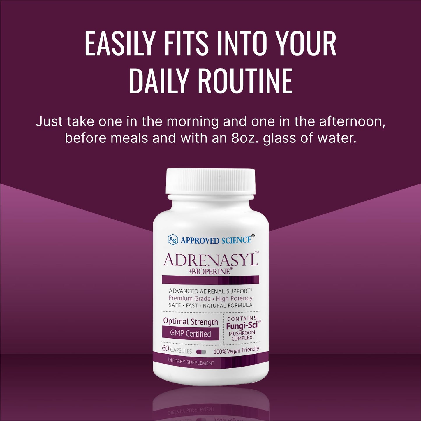 Approved Science Adrenasyl Adrenal Gland Support 60 Capsules