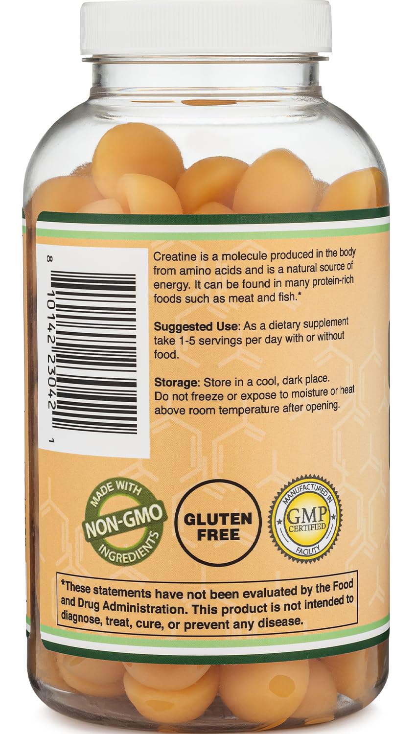Double Wood Supplements Creatine Monohydrate Gummies 120 Count