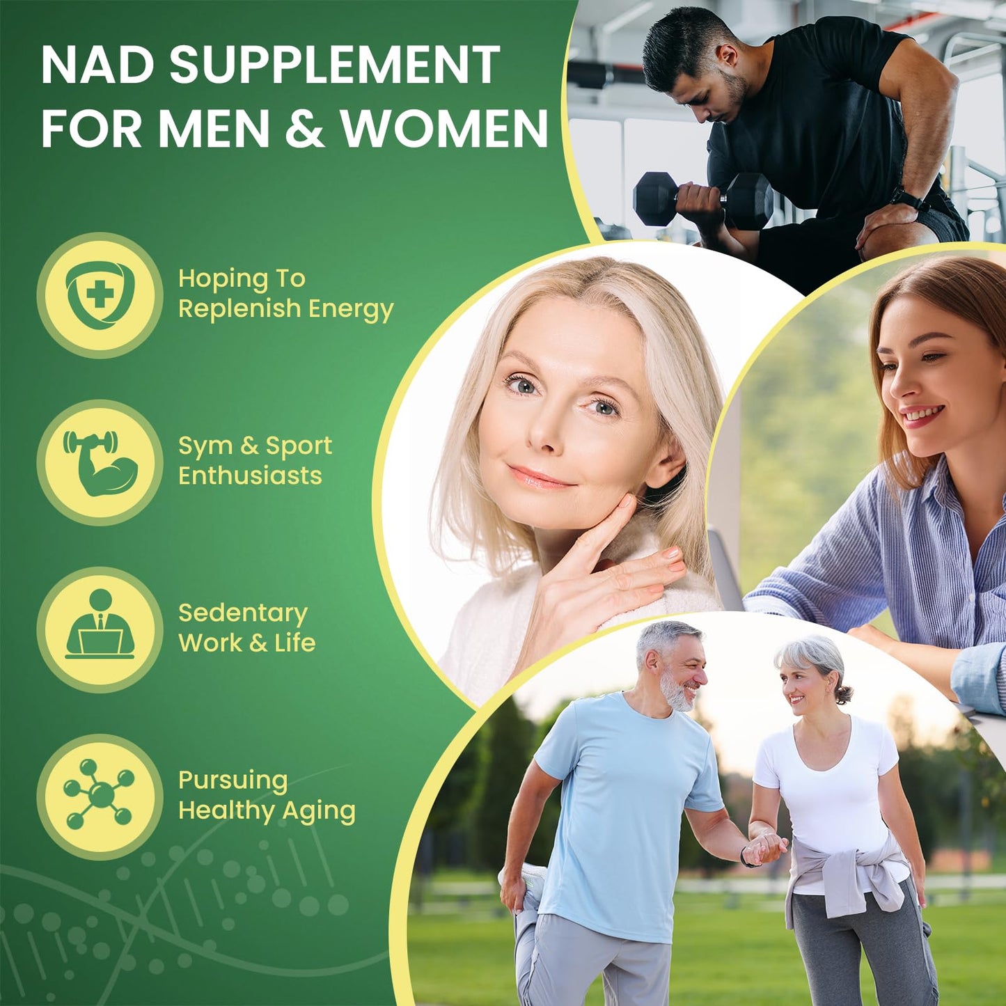 Revigenixe NAD+ Supplement - Liposomal Nicotinamide Riboside & Resveratrol 900mg, NAD Resveratrol Supplement, 80 Caps