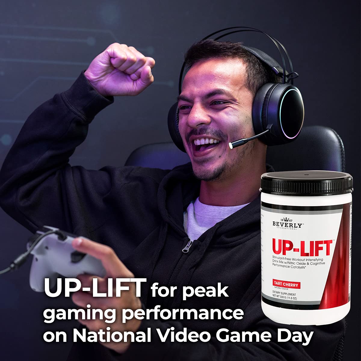 Beverly International Up-Lift, Stimulant-Free Pre-Workout Powder 11.55 Ounces
