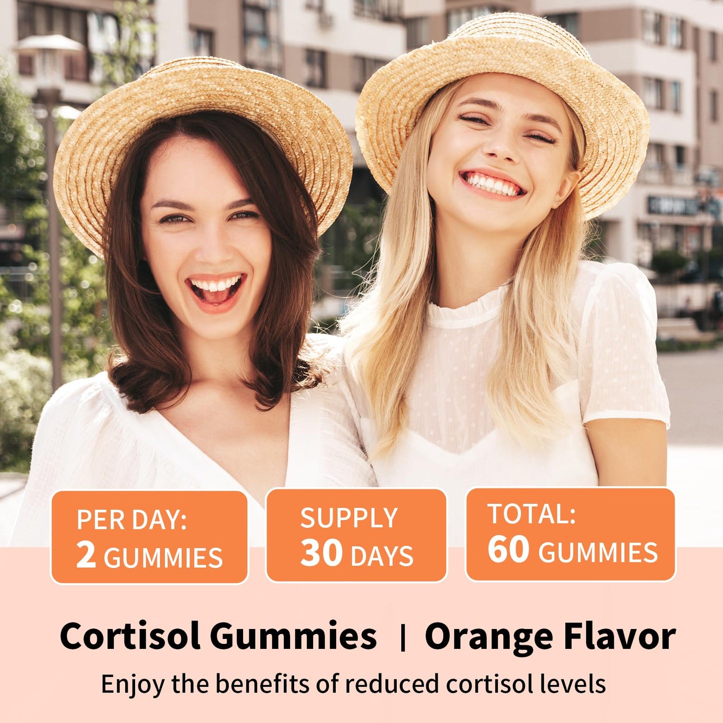 YXSW Cortisol Supplements Gummies 60 Count