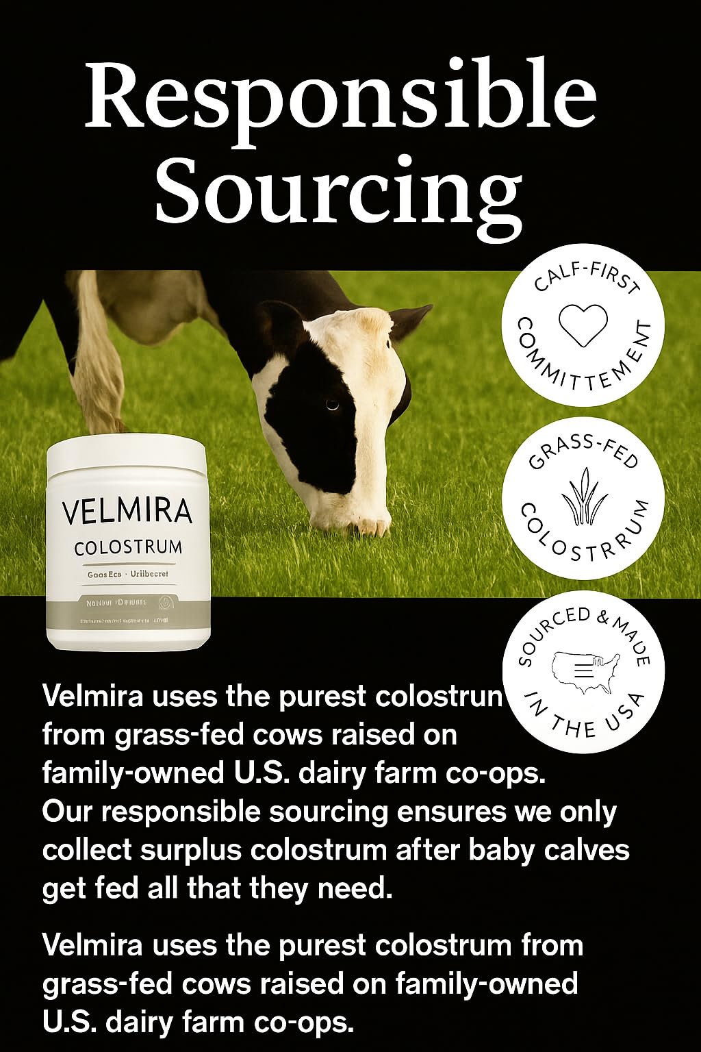 Velmira Colostrum Powder 4.23 Ounce