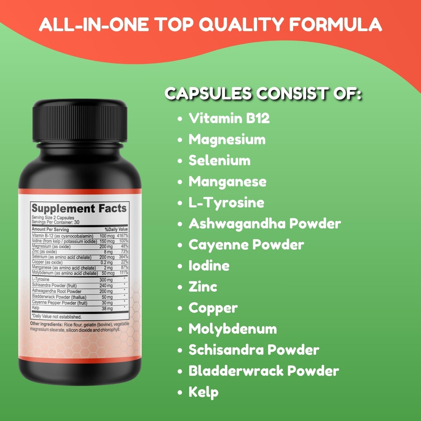 SHIFAA NUTRITION Thyroid Support Capsules 60 Capsules