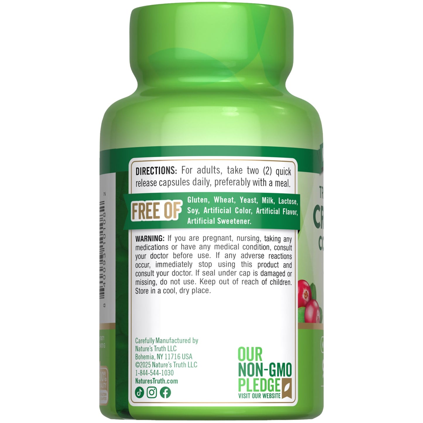 Nature's Truth Cranberry Concentrate Capsules 90 Count