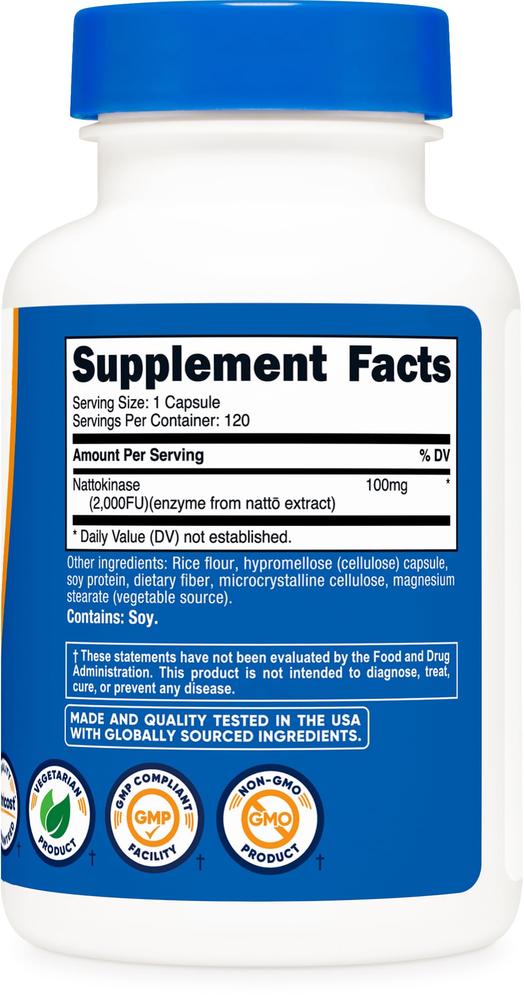 Nutricost Nattokinase 2,000 FU Capsule, 120 Count