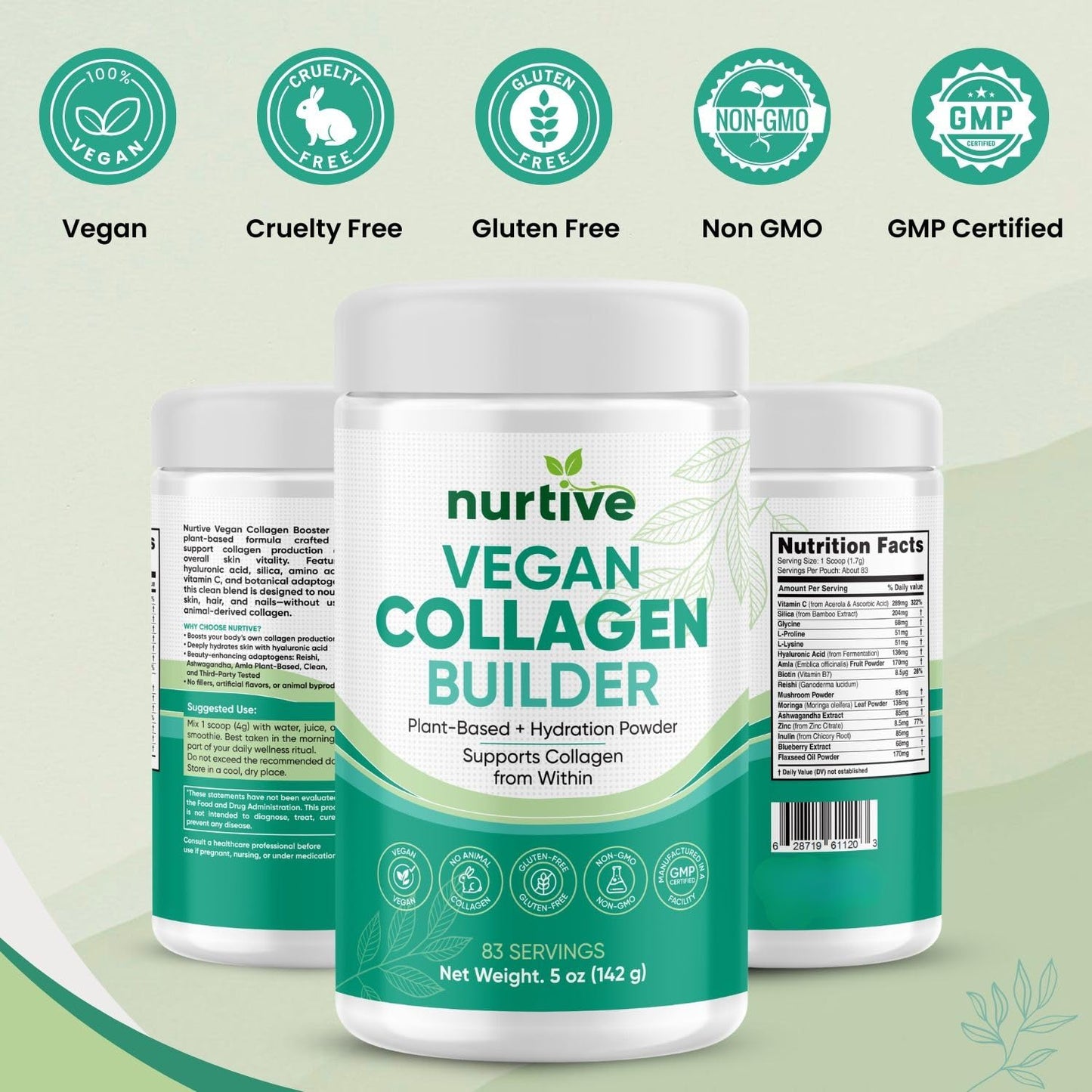 NURTIVE Vegan Collagen Builder Powder 5