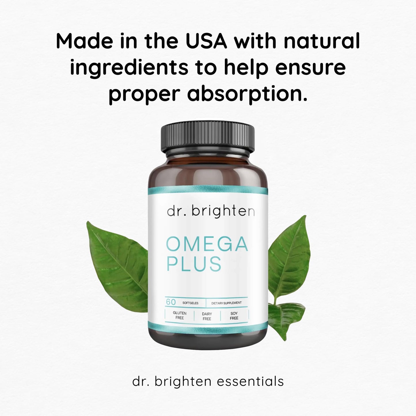 Dr. Brighten Omega Plus Softgels 60 Count