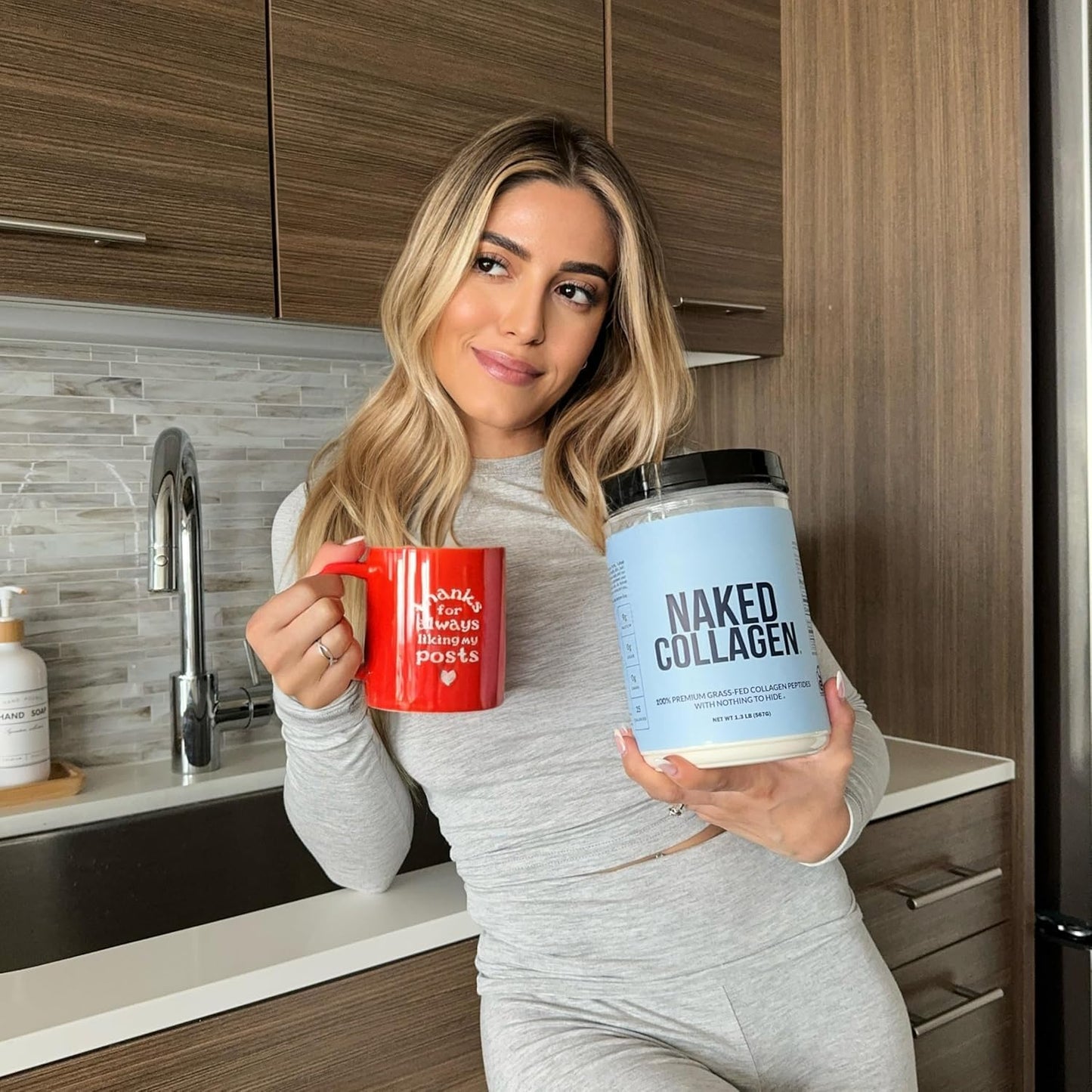 NAKED Vanilla Collagen Advanced - Peptides Protein Powder, Hyaluronic Acid, Vitamin C, Pasture-Raised, Grass-Fed Hydrolyzed Collagen Supplement, Paleo Friendly, Non-GMO, Keto, Gluten Free, 1.3LB