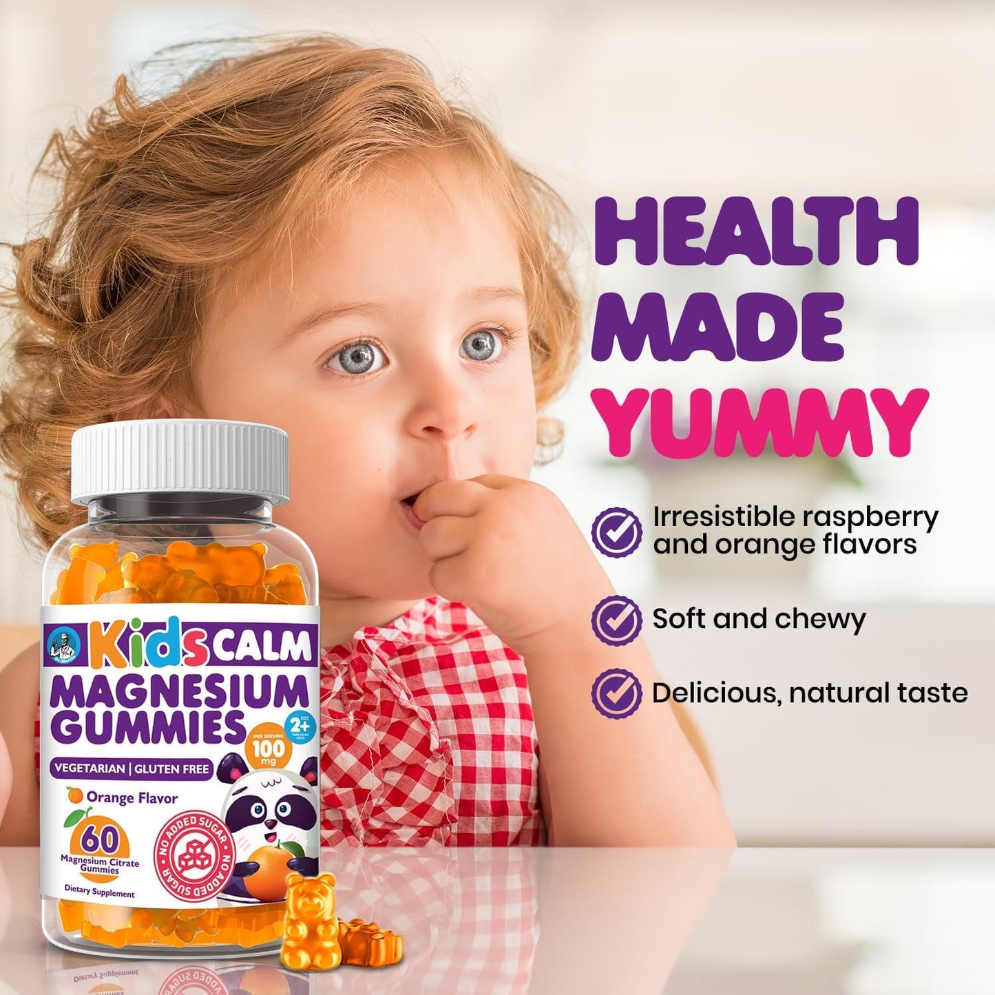 Dr. Moritz Calming and Relaxing Kids Magnesium Gummies, 60 Gummies