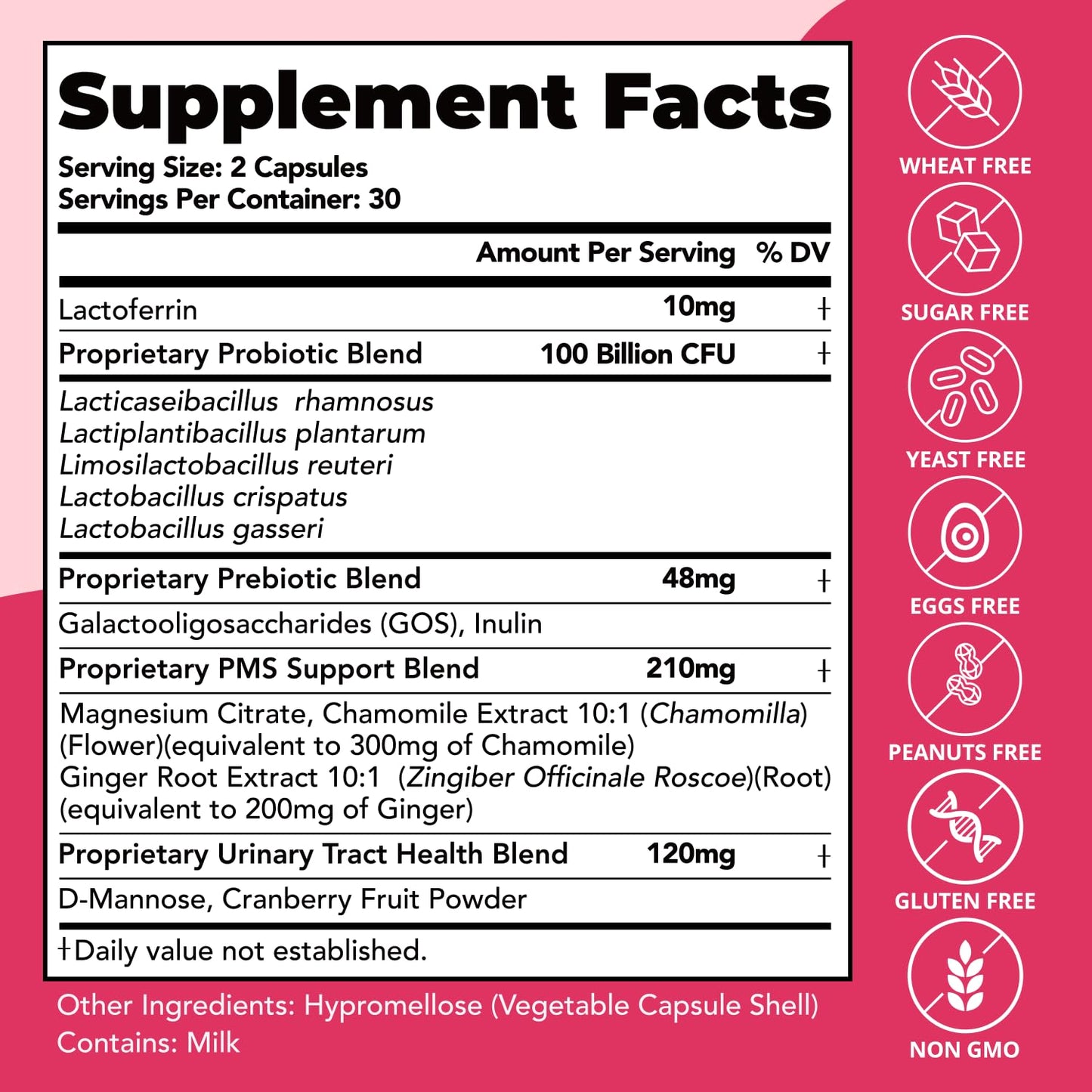 VIVI Youth Vaginal Probiotics Capsule, 60 Count