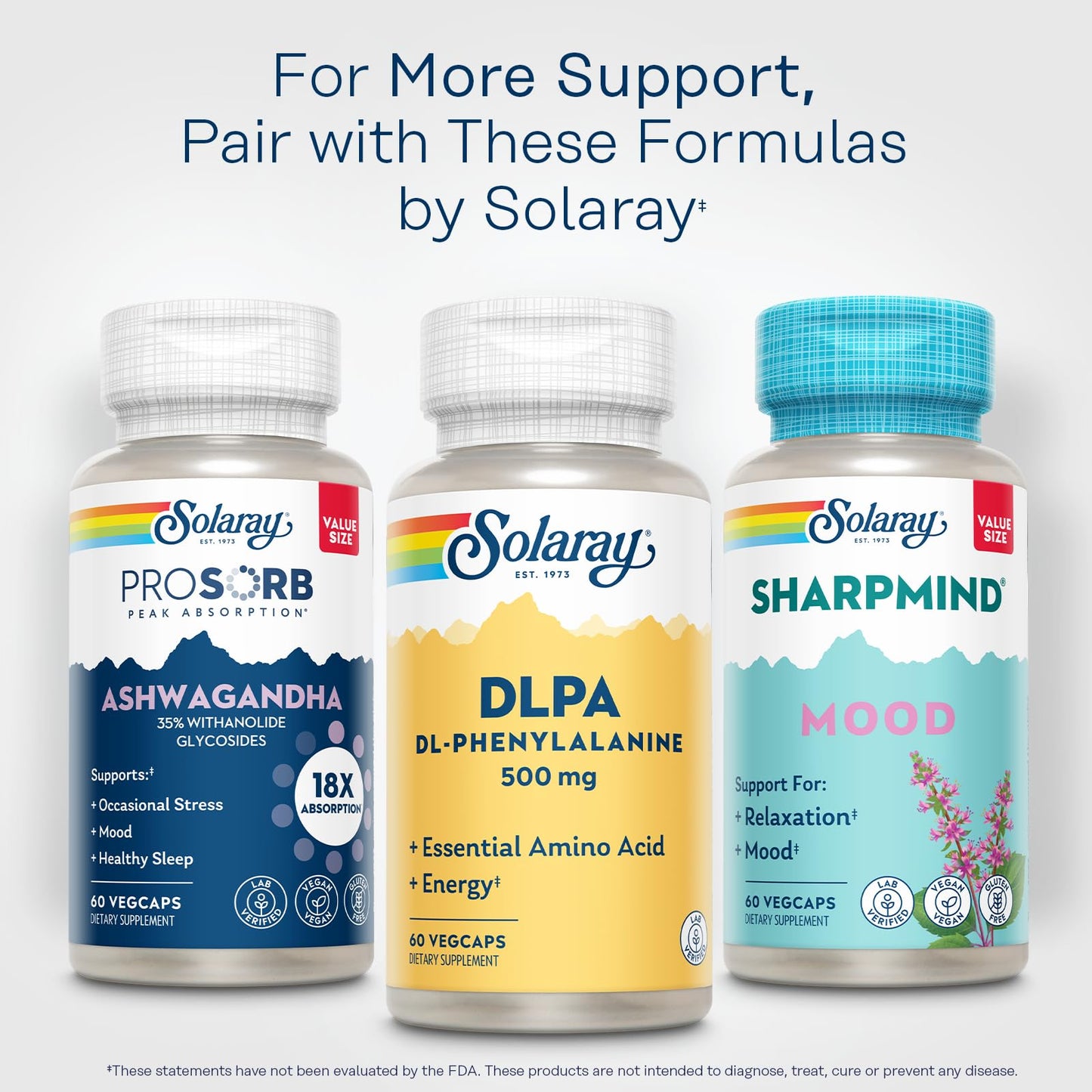 SOLARAY DL-Phenylalanine Capsule 60 Count