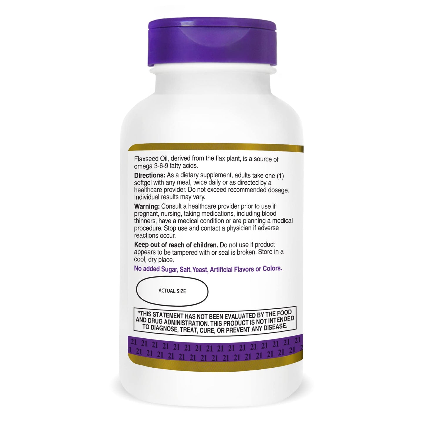 SMART MONKEY TECHNOLOGIES Flaxseed Oil 1000 Mg Softgels, 240 Softgels