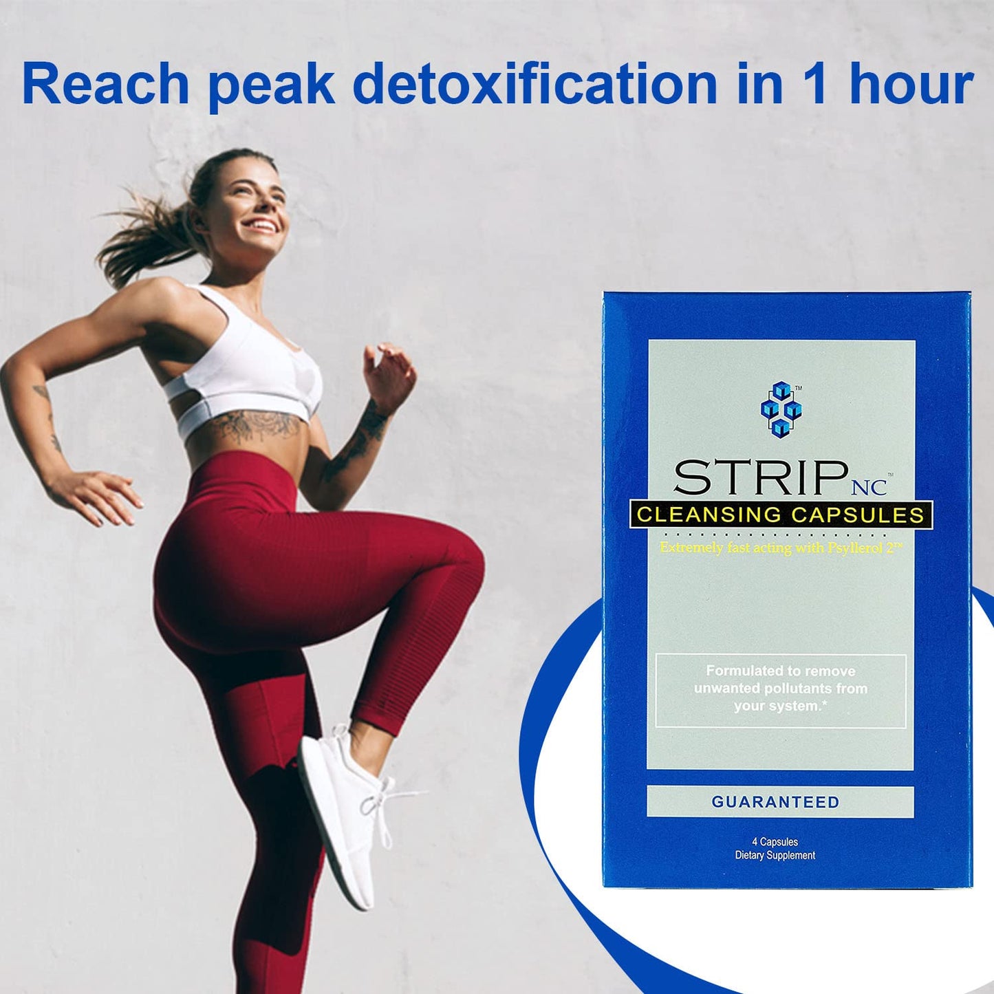 Wellgenix Strip NC Herbal Cleanse Detox Capsules, 4 Count