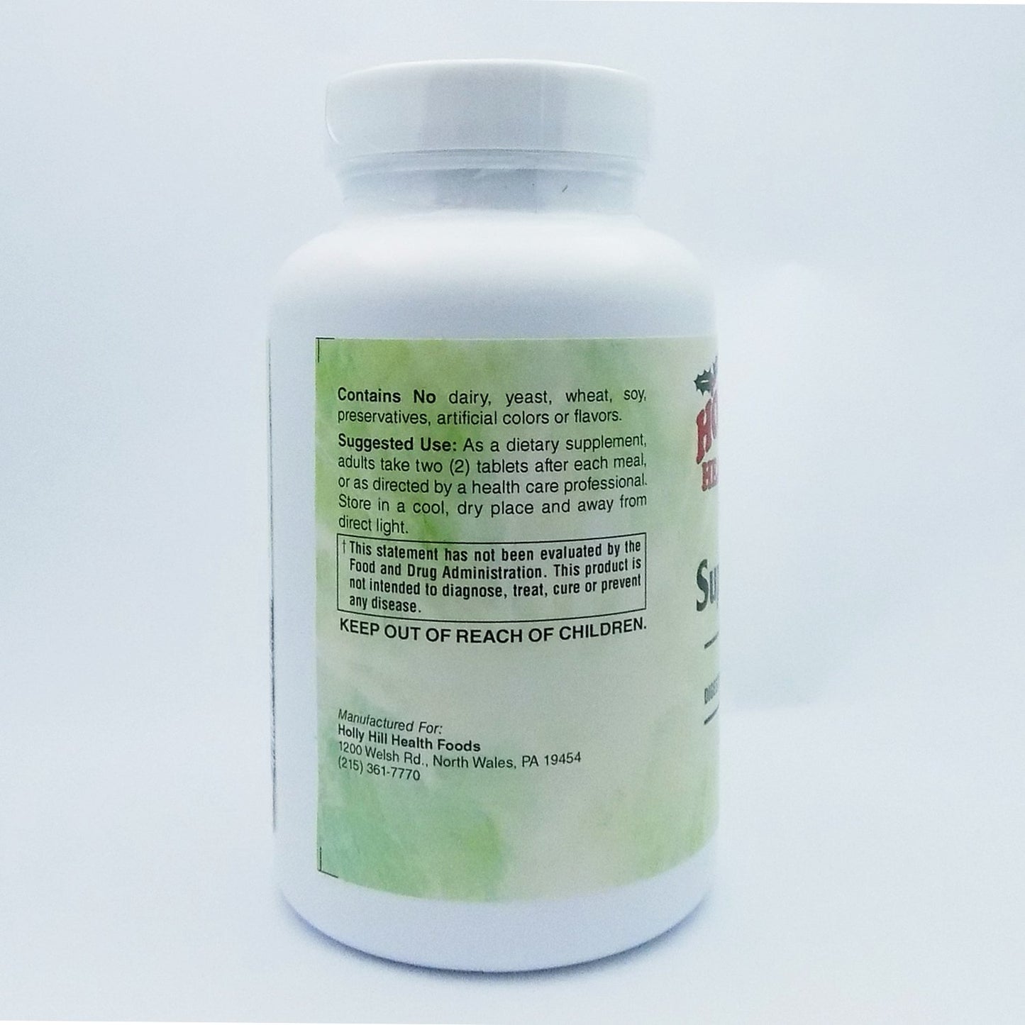 Holly Hill Health Foods Superzymes 180 Tablets