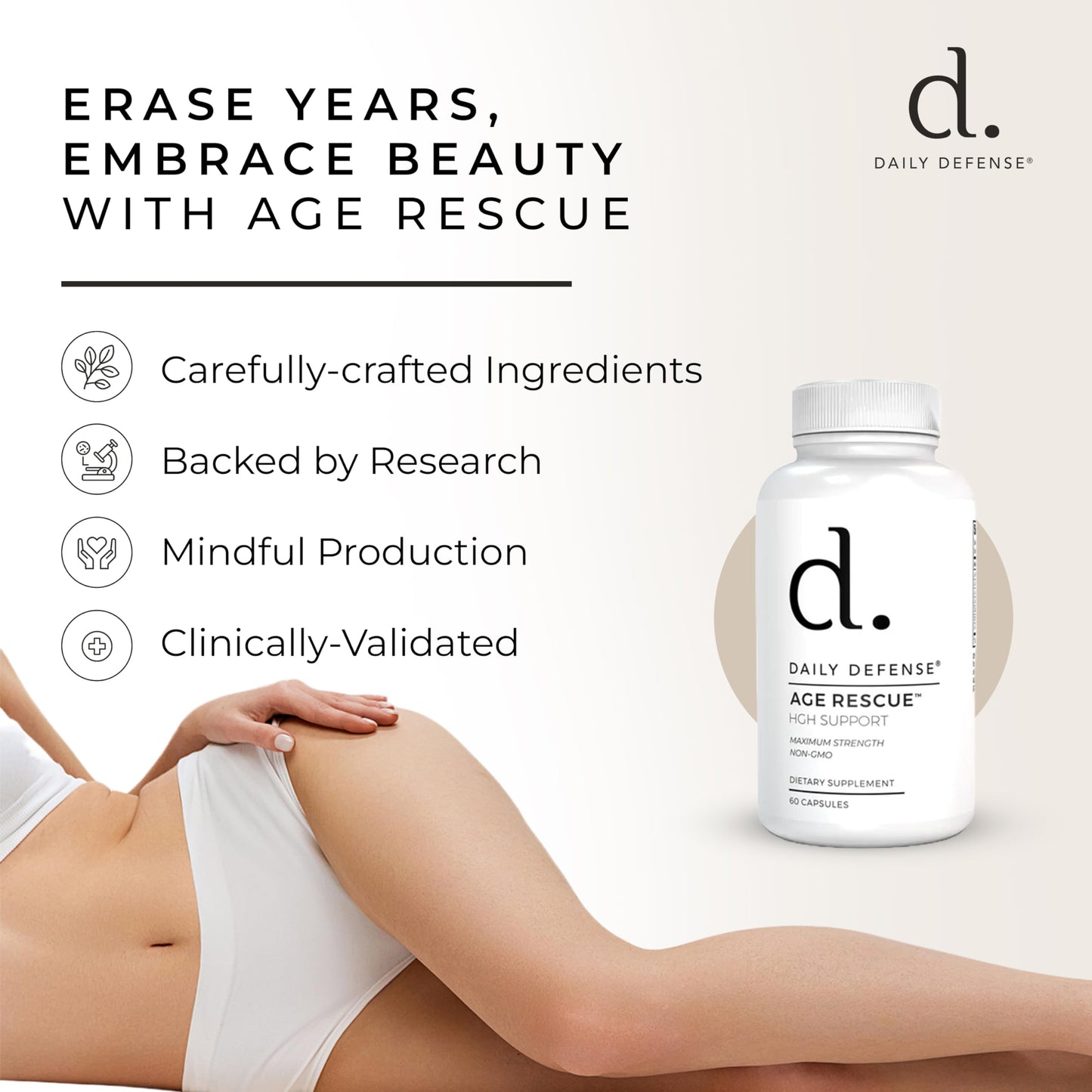 Daily Defense Age Rescue Anti Aging Amino Acids Supplement Capsule 1