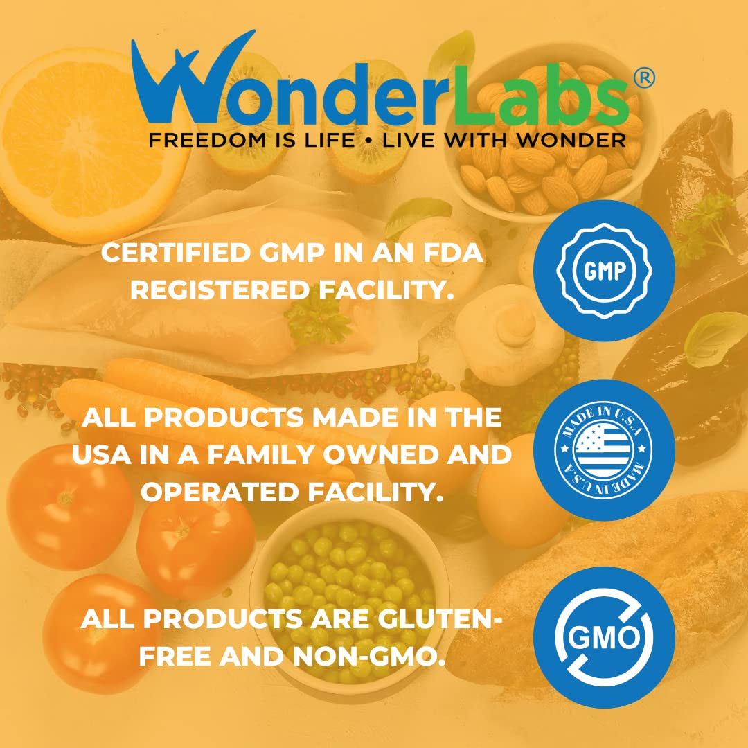 Wonder Laboratories Sublingual Vitamin B12, B6, Folic Acid & Biotin - Methylcobalamin Vitamin B-12 (100 Tablets)
