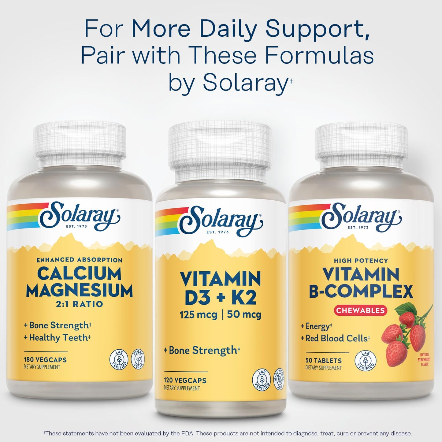 Solaray Vitamin B-Complex Tablet, 50 Tablets