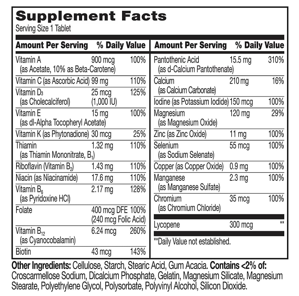 berkley jensen One Daily Multivitamin for Men Tablet 300 Tablets