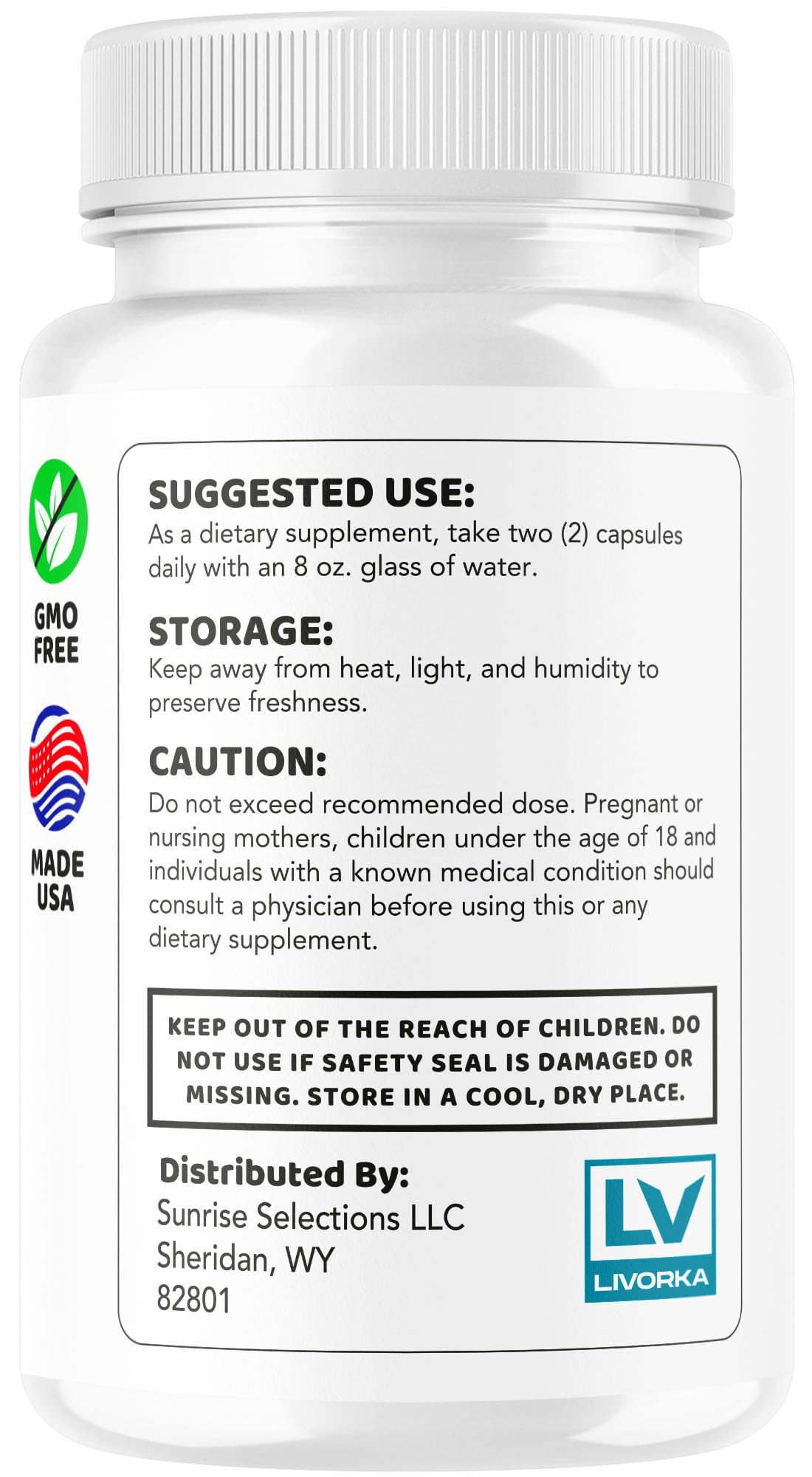 LIVORKA Bravenly Burn Capsules 300 Capsules