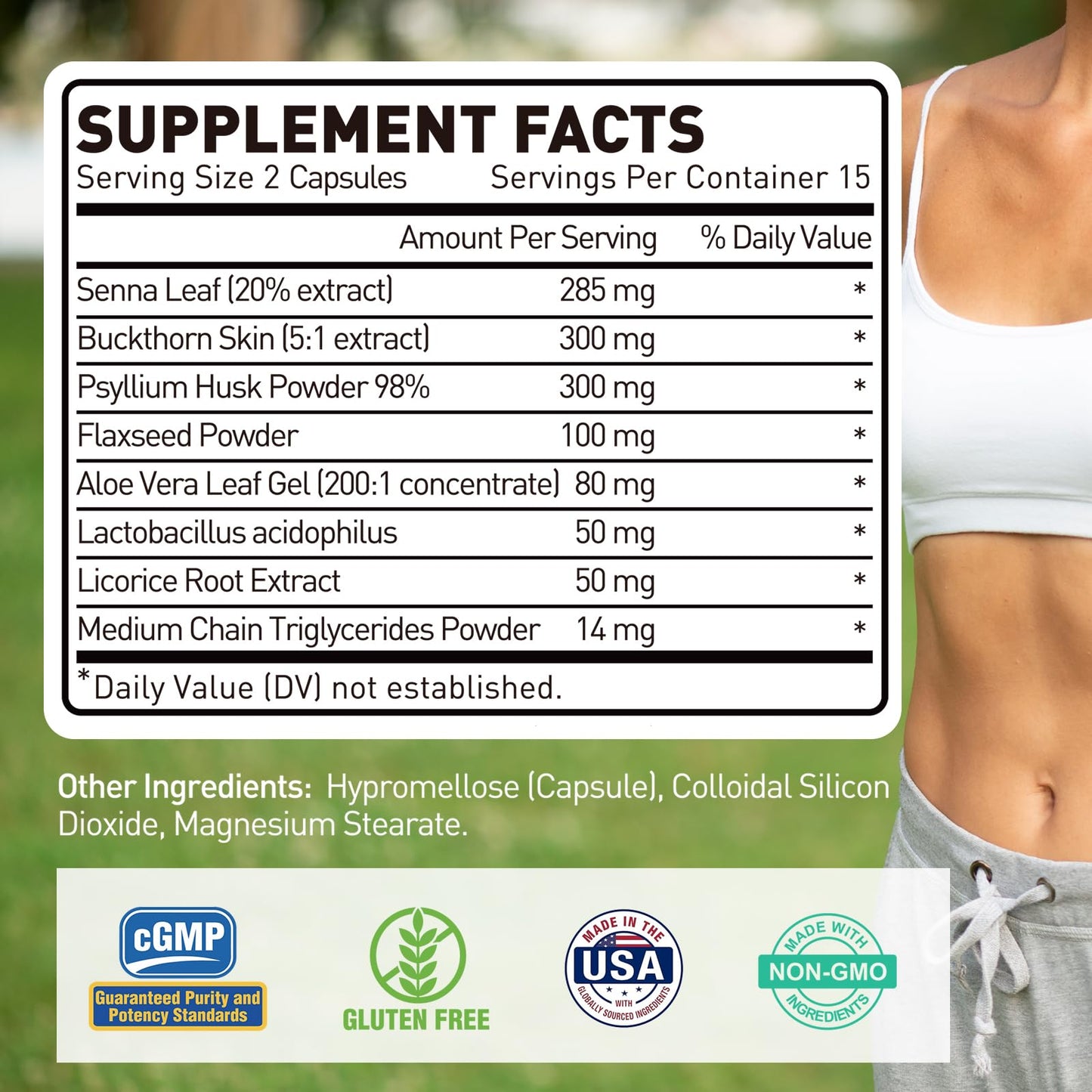 Novafun Colon Cleanse Supplement with Psyllium & Probiotics, 30 Capsules