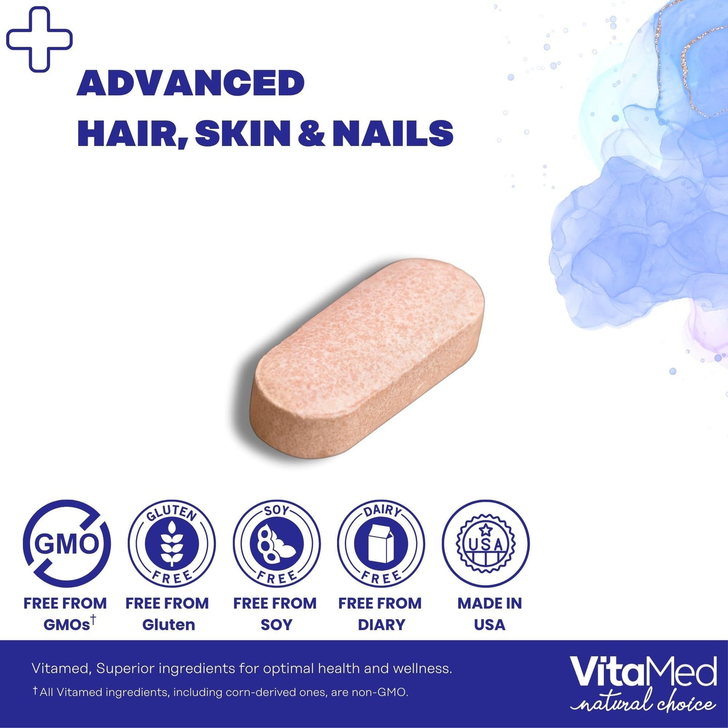 VitaMed Hair Skin and Nails Vitamins Tablet, 60 Tablets