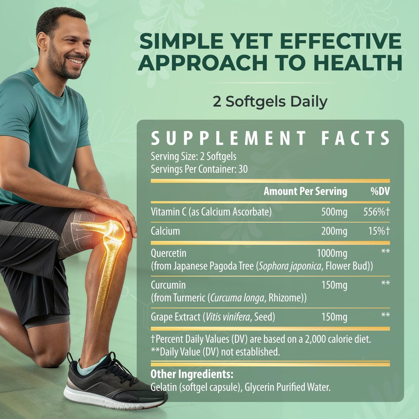Kynderynl Quercetin Supplement 1000mg Softgels, 30 Count