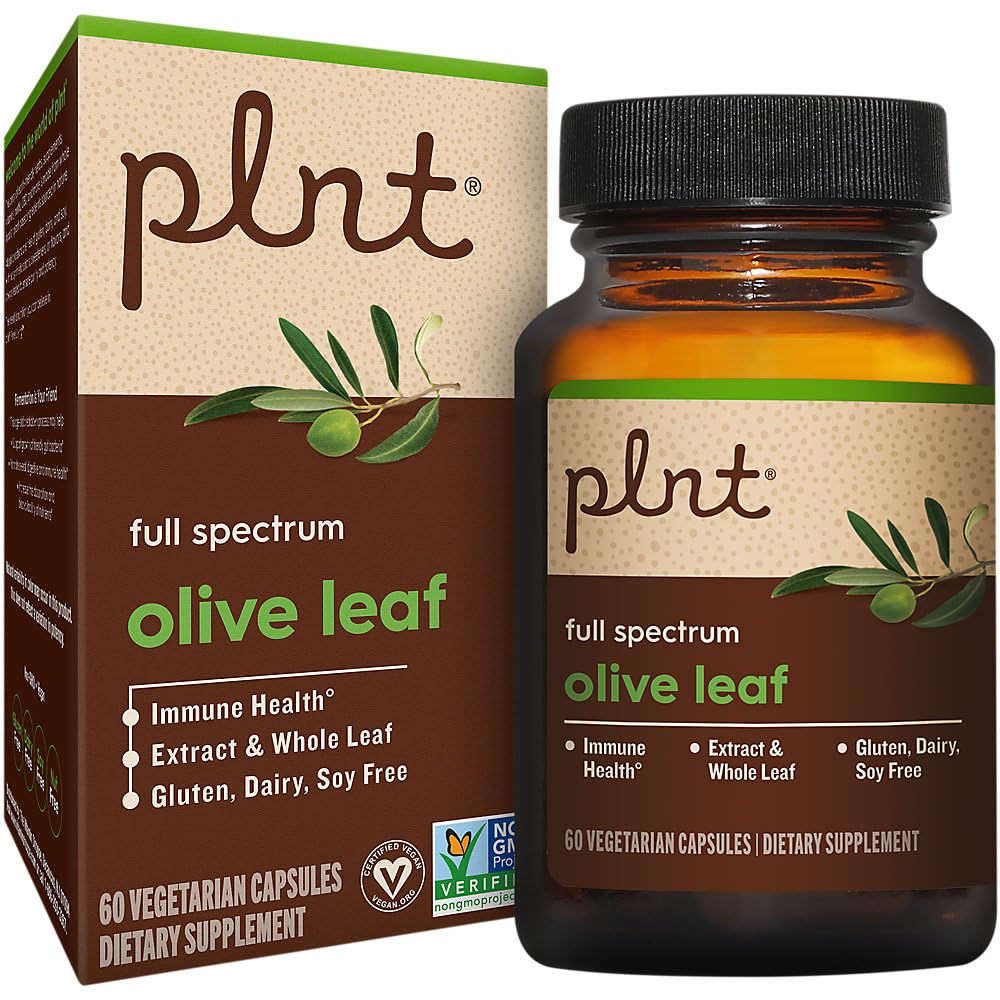 plnt Olive Leaf Full Spectrum Supports Immune Health 60 Capsules