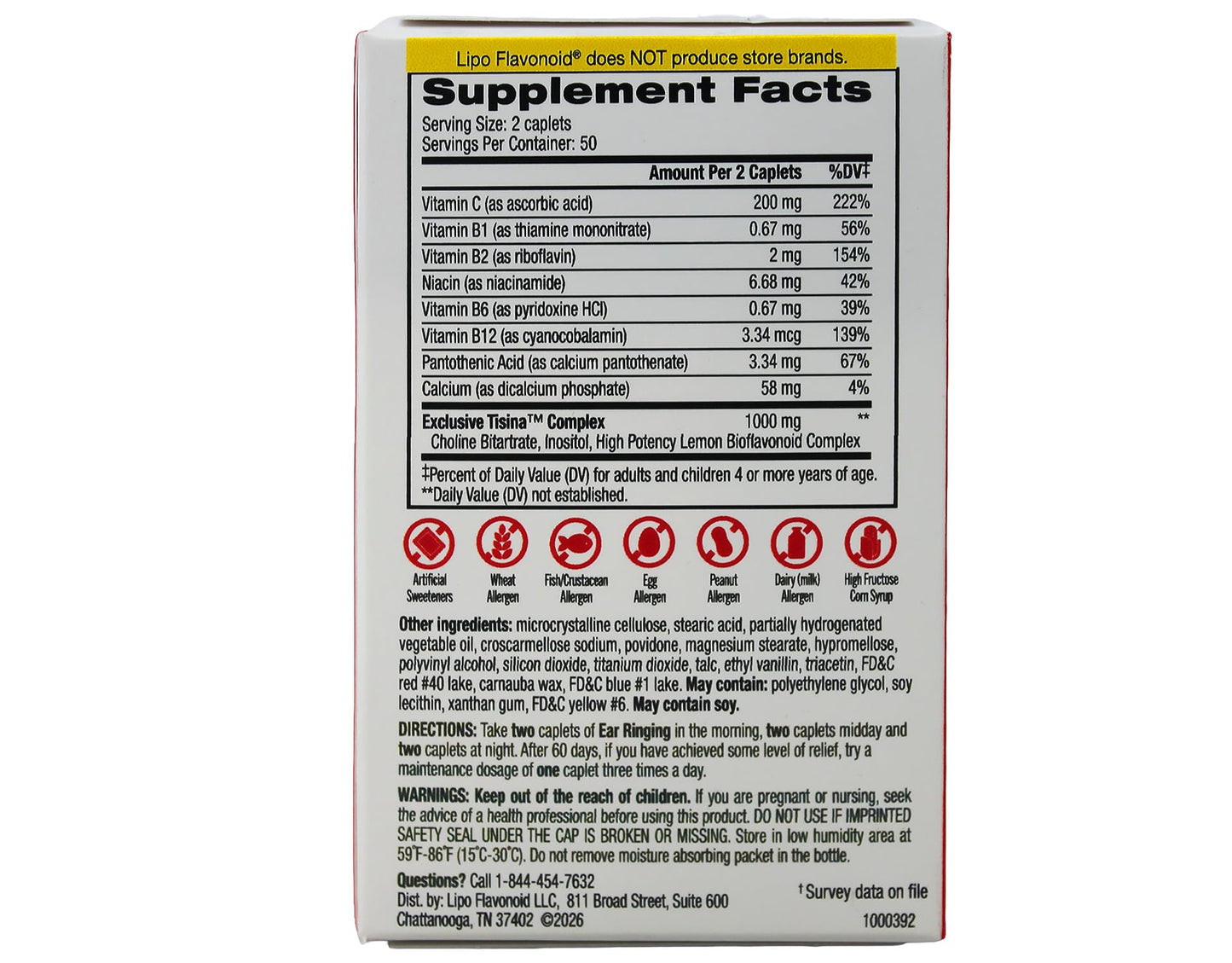Lipo-Flavonoid Plus Dietary Supplement Caplets 300