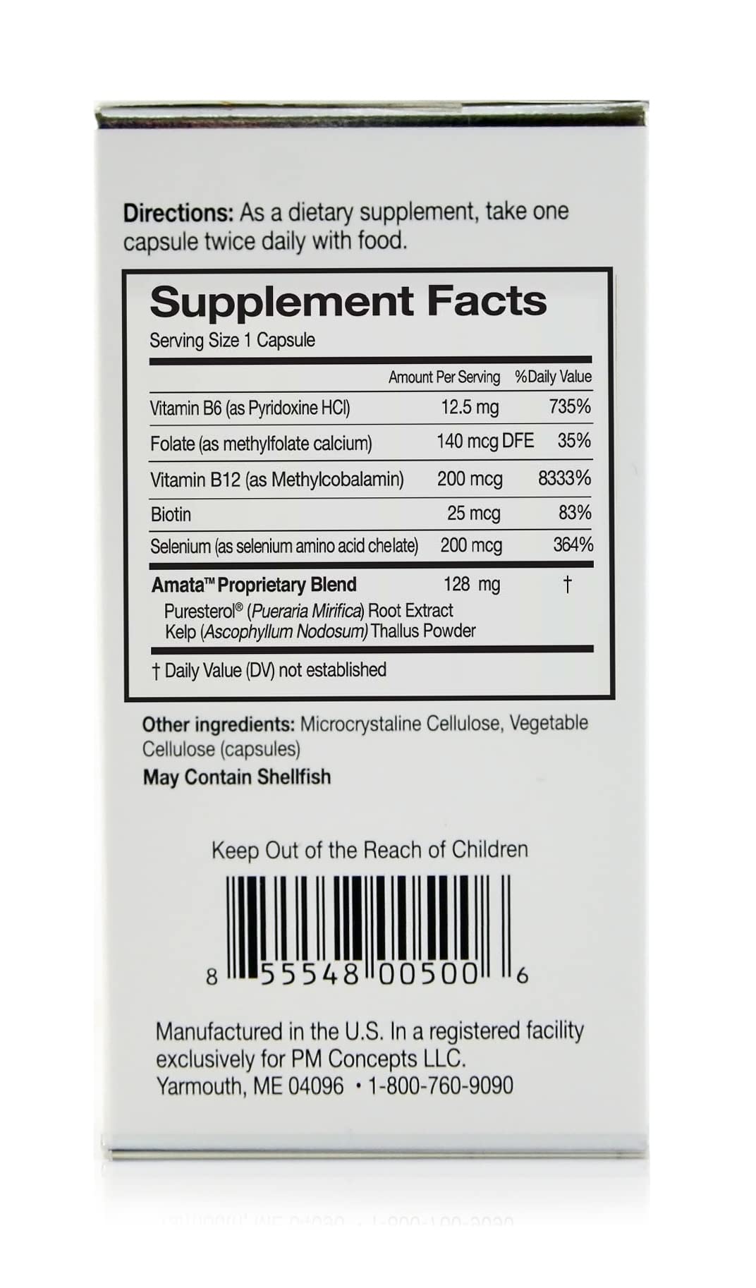 Amata Life Pueraria Mirifica Plus Capsules 60 Count