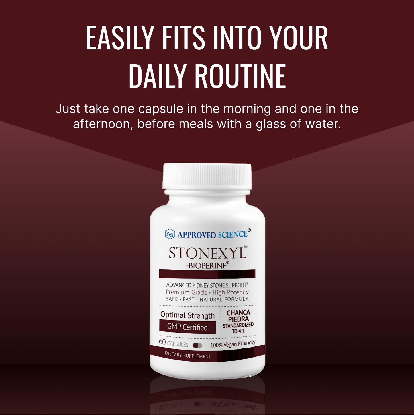 Approved Science Stonexyl - Herbal Support for Kidney Stones Capsule 60 Capsules