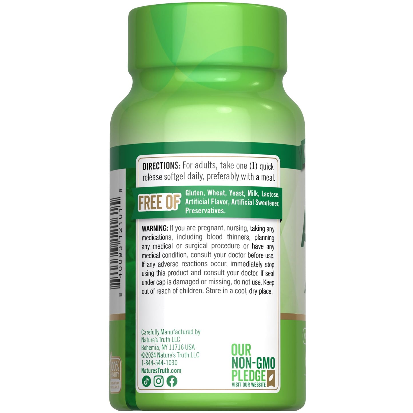 Nature's Truth Vitamin ADK Softgels 60 Count