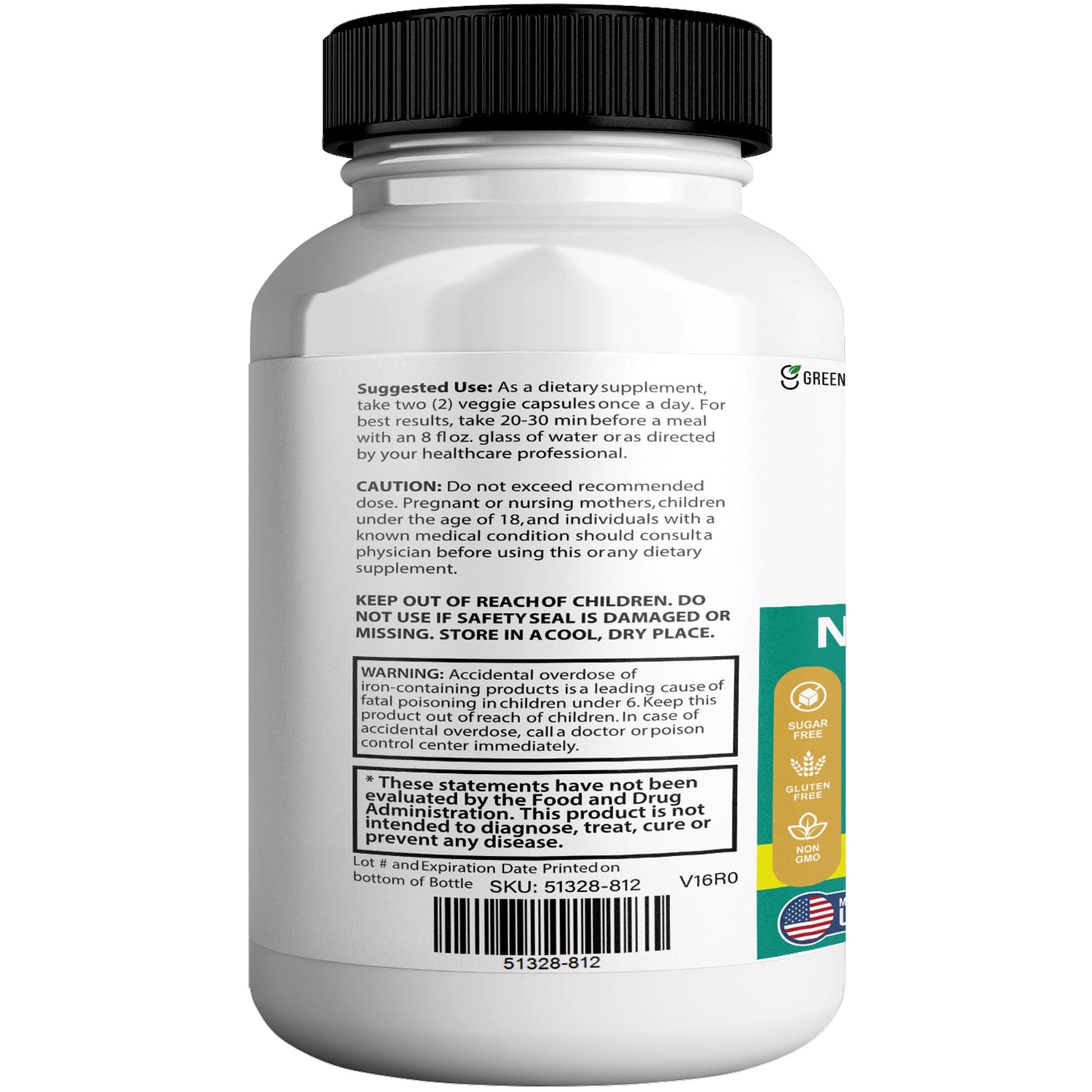 GREENVIFY NeuroMAX Defender Extra Strength Brain Support Supplement with Herbal Blend Capsule 60