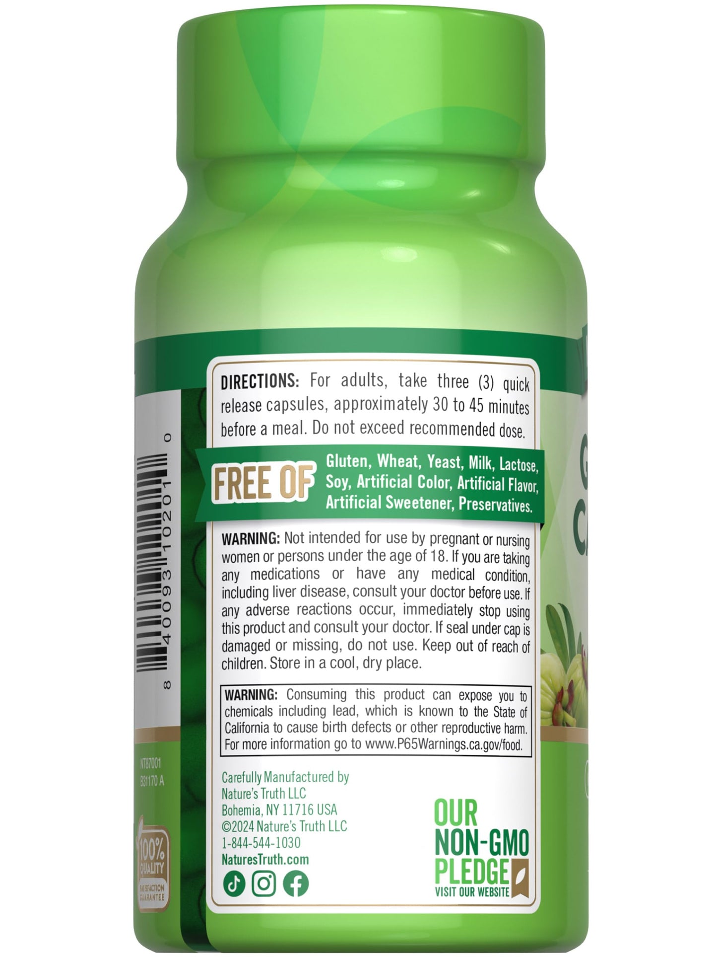 Nature's Truth Garcinia Cambogia Capsule 90 Count