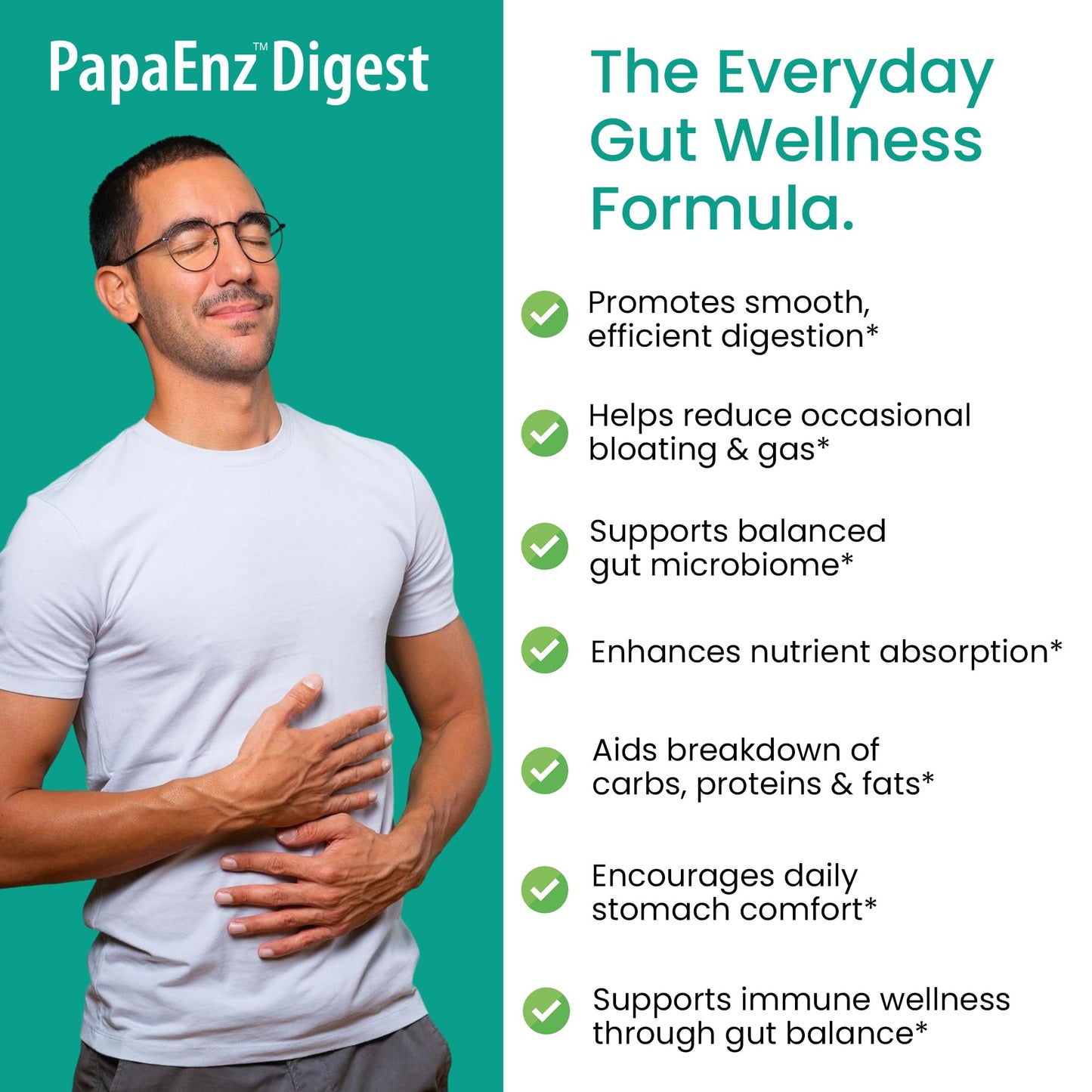 Organic Veda PapaEnz Digest Capsules, 60 Capsules
