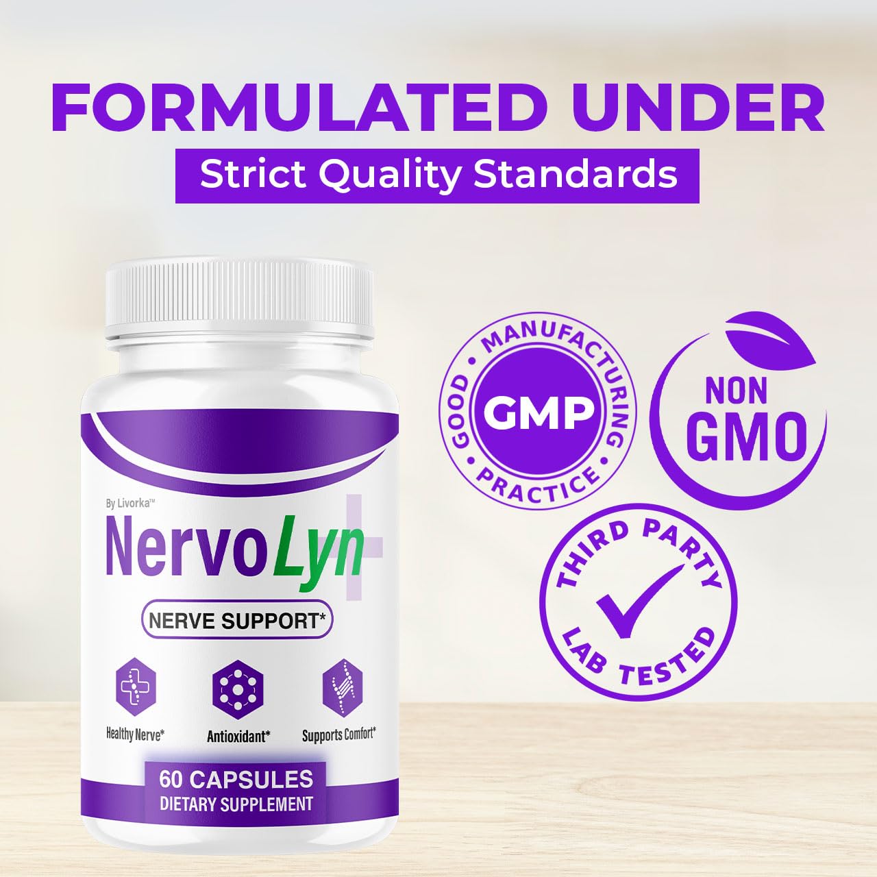 LIVORKA NervoLyn Capsules, 180 Count