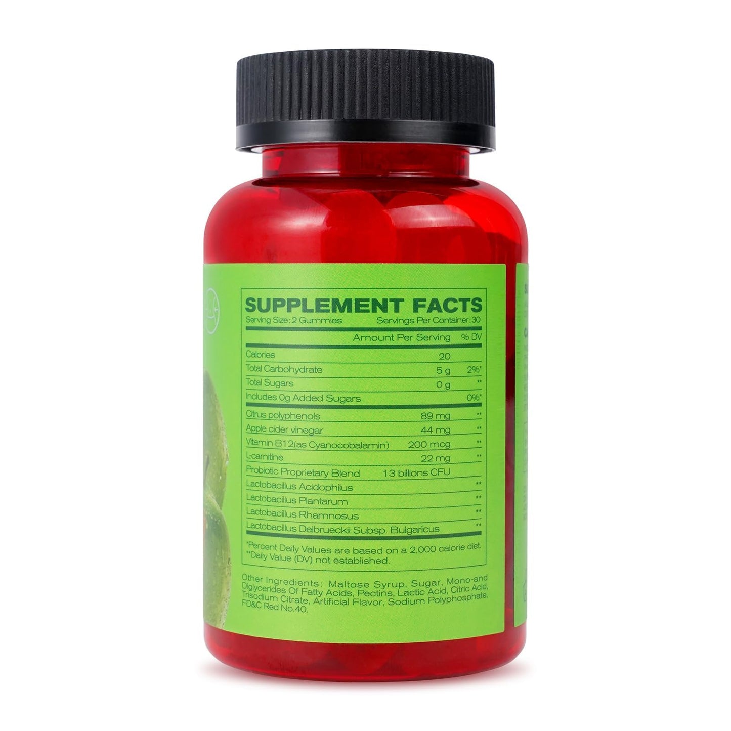 Montue Apple Cider Vinegar B12 Multivitamin Gummies 30 Count