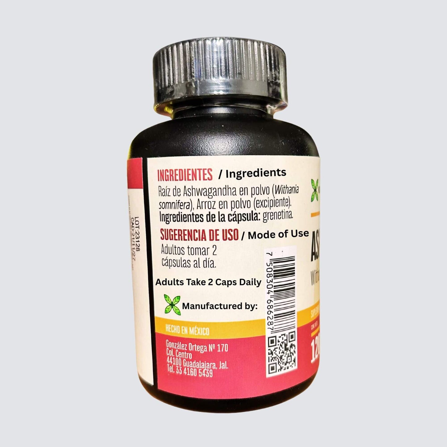 Generic KM Ashwagandha Dietary Supplement, 120 Capsules