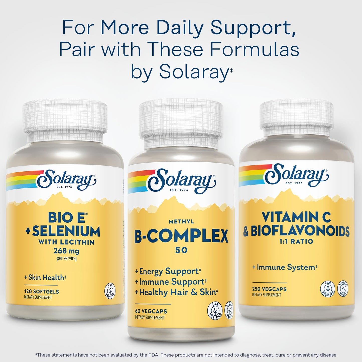 Solaray Bio E with Selenium 400iu Capsules 120 Count
