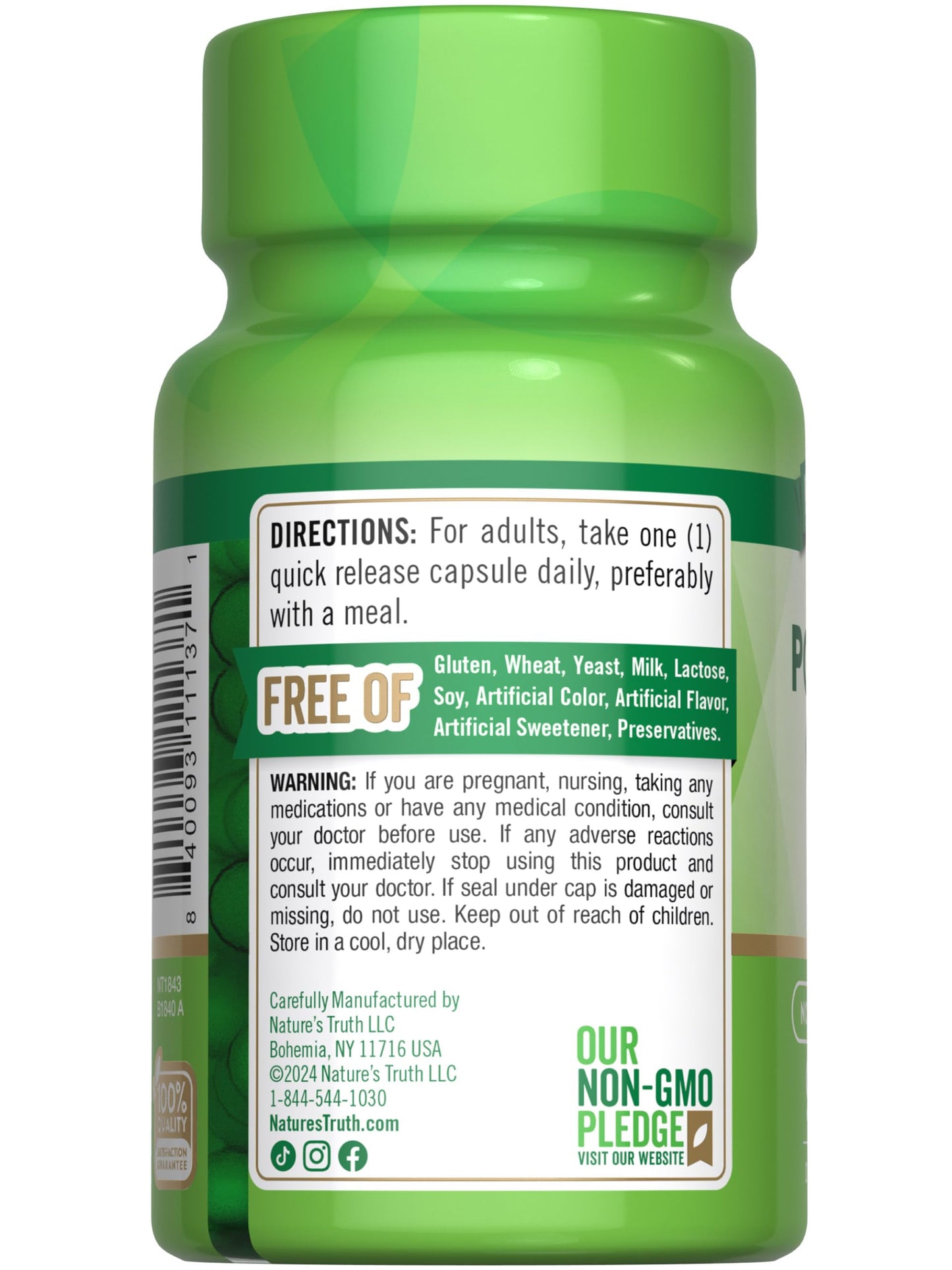 Nature's Truth Potassium Citrate Supplement 275mg Capsule, 90 Capsules