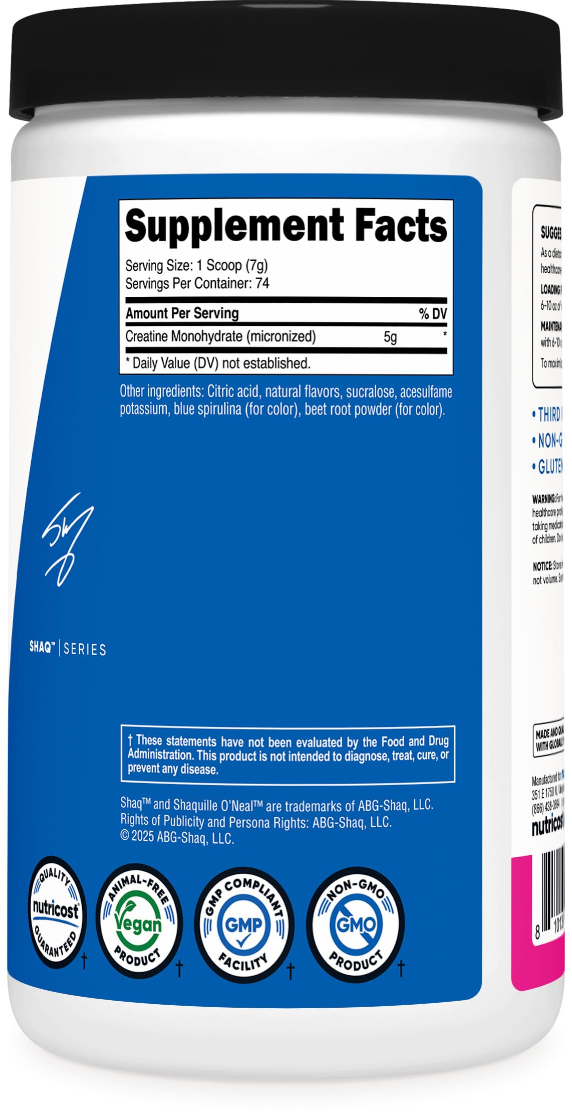 Nutricost Creatine Monohydrate Powder 17.9 500 Gram