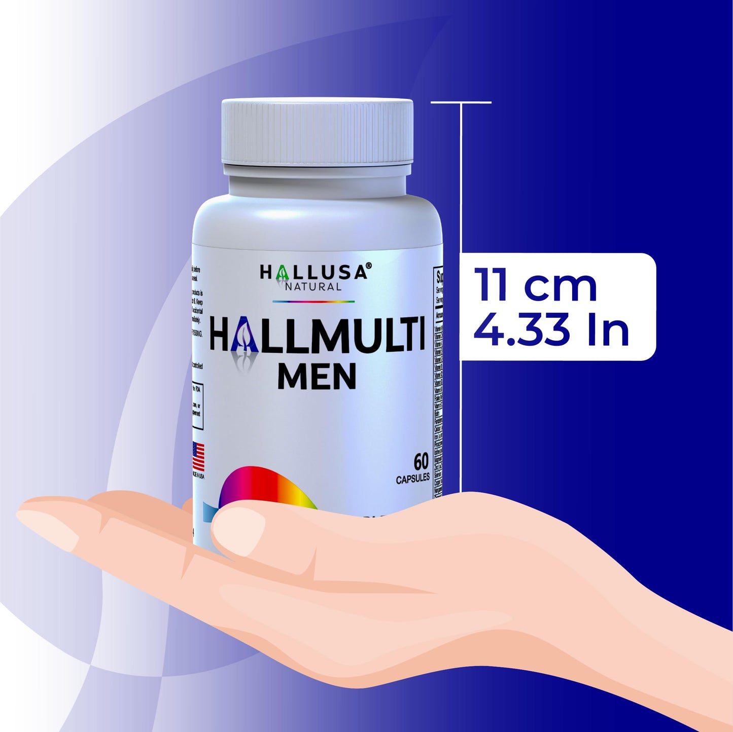 Hallusa Natural HallMultimen - Multivitamin for Men 60 Capsules