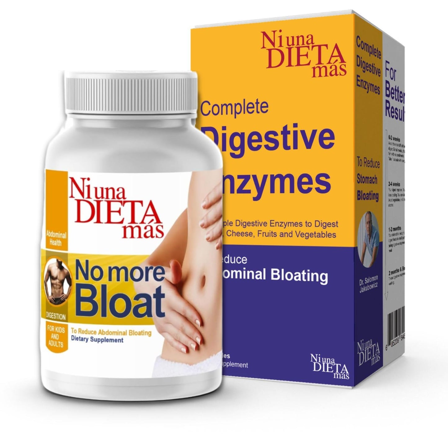 Ni una dieta más Multi-Enzyme Digestive Capsule 60 Count