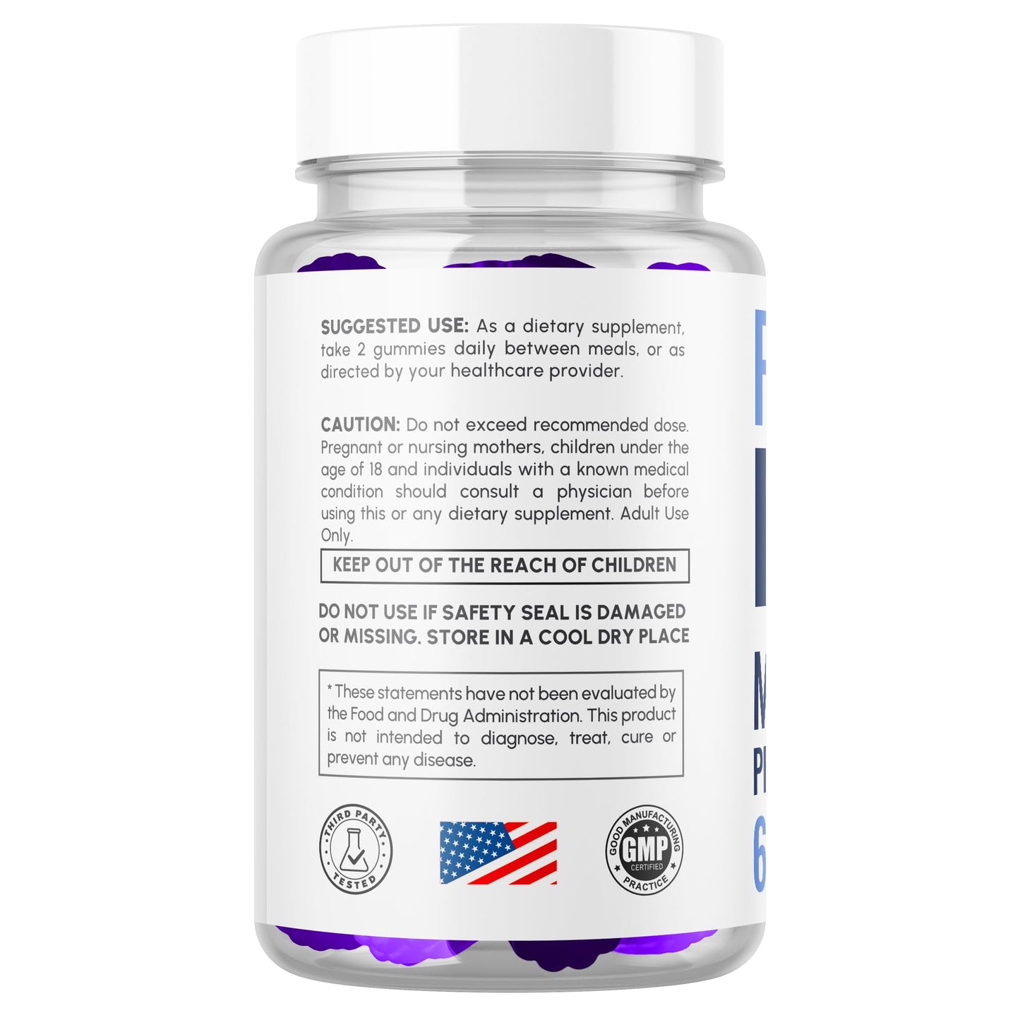 MJO Prime TRT Gummies, 120 Gummies
