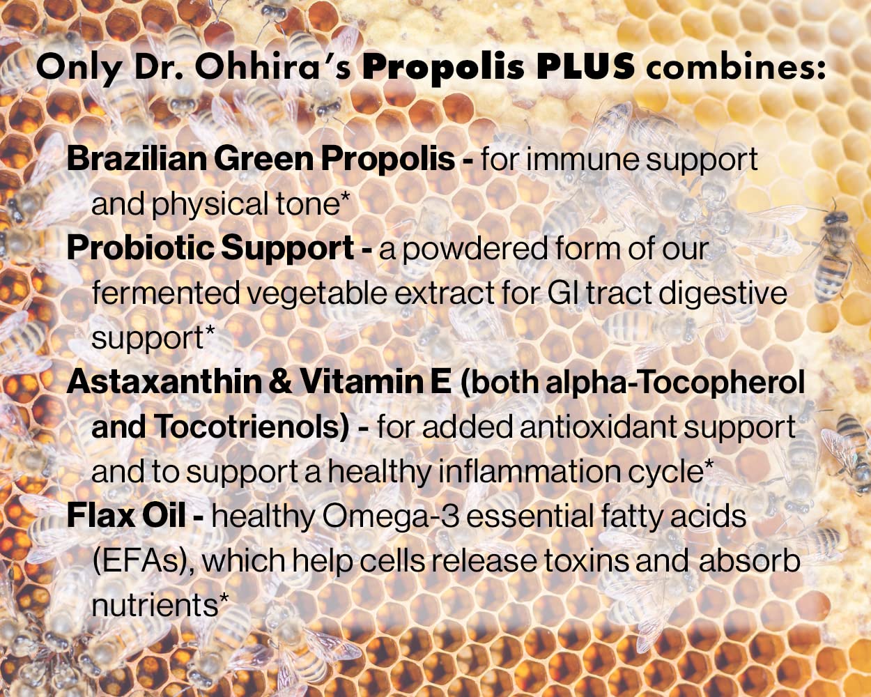 Essential Formulas Dr. Ohhira's Propolis Plus Capsule 30 Count
