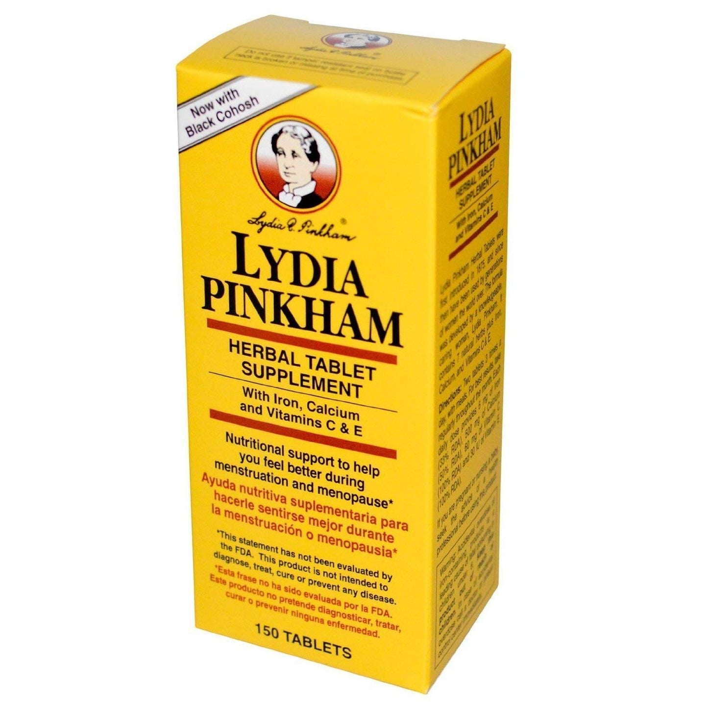 Lydia Pinkham Herbal Tablet Supplement Pack of 3